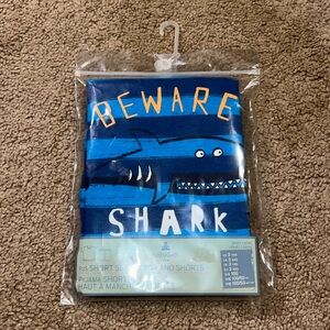 BABY GAP Boy’s Pajamas Beware SHARK striped